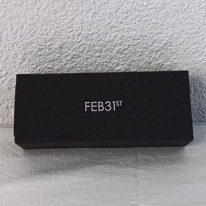 FEB31ST Black Branded Case for Glasses Hard Rectangle Magnetic Closer Imported